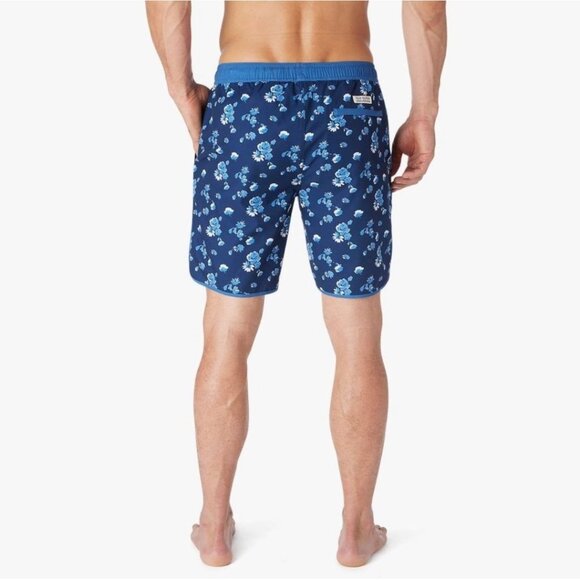 New FAIR HARBOR The Anchor Swim Trunks in Blue Beach Floral XXL - Picture 4 of 14